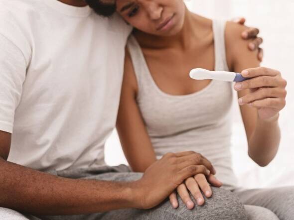 couple pregnancy test chemical pregnancy