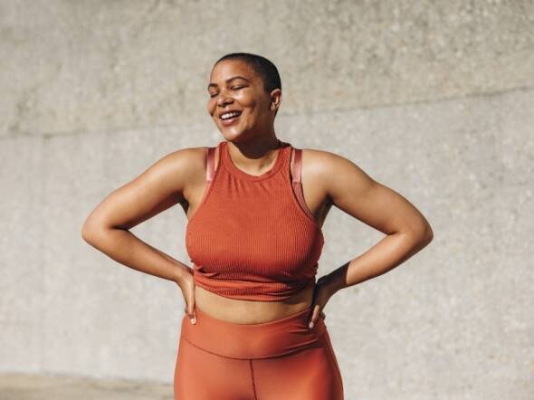 woman in work out clothes